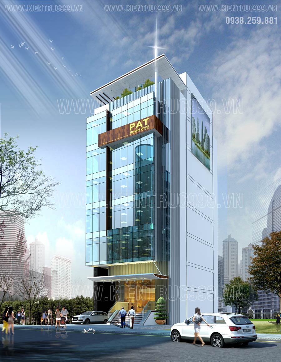 Thiết kế tòa nhà văn phòng 8 tầng đường Phổ Quang-Phú Nhuận-TP.HCM ...