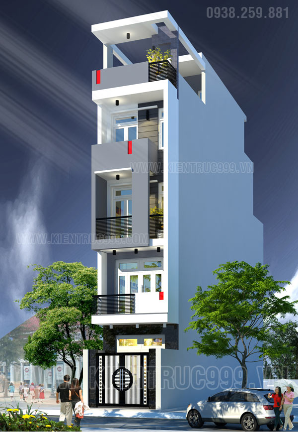 Nhà phố mặt tiền 3m6- 5 tầng hiện đại Nguyễn Trãi -Quận 1 – Kiến ...
