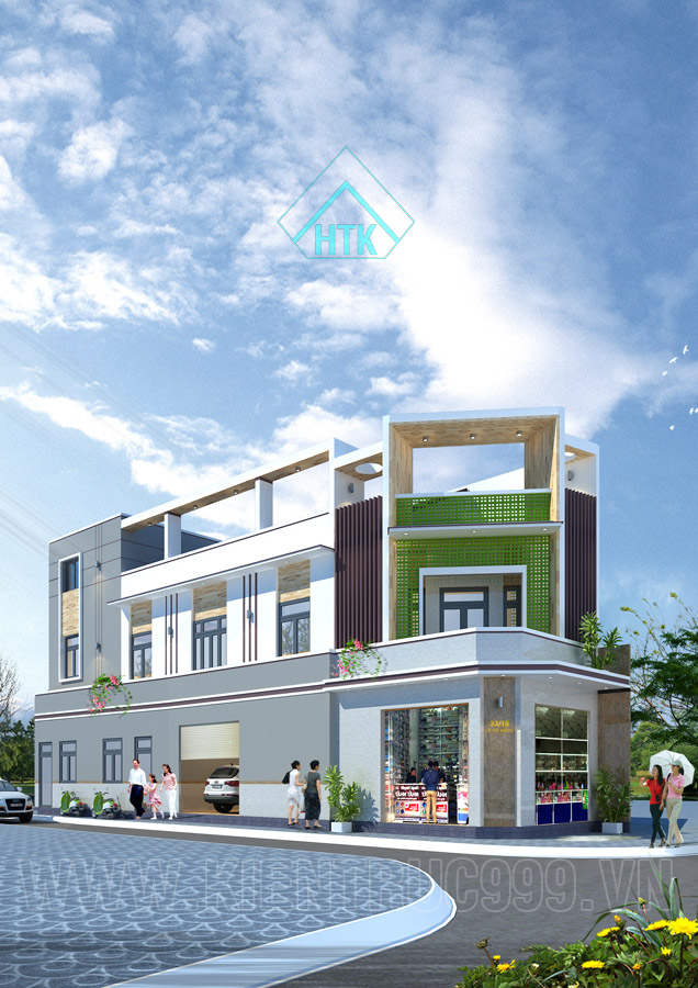 Nhà lô góc 2 tầng kết hợp cho thuê phòng trọ và kinh doanh